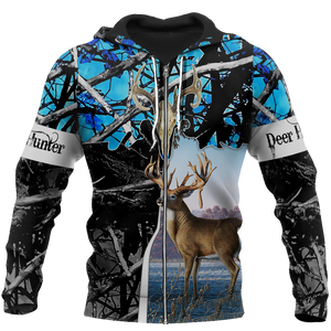 Beutiful deer hunting camo 3D all over printed shirts for man and women JJ221202 PL