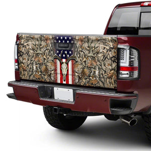 Deer Skull Art American truck Tailgate Decal Sticker Wrap Tailgate Wrap Decals For Trucks