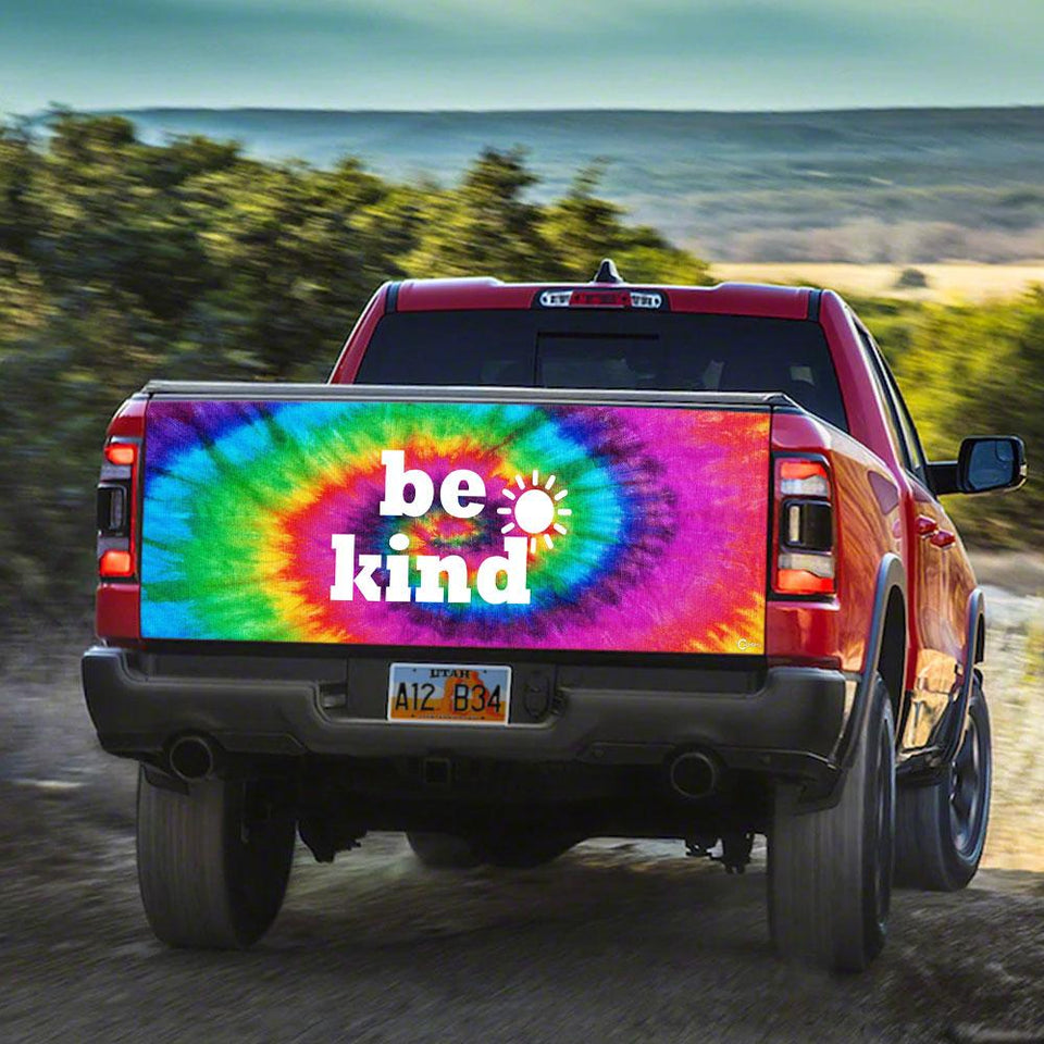 Be Kind Hippie truck Tailgate Decal Sticker Wrap Ailgate Wrap Decals For Trucks