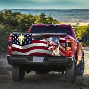Pitbull American truck Tailgate Decal Sticker Wrap Tailgate Wrap Decals For Trucks