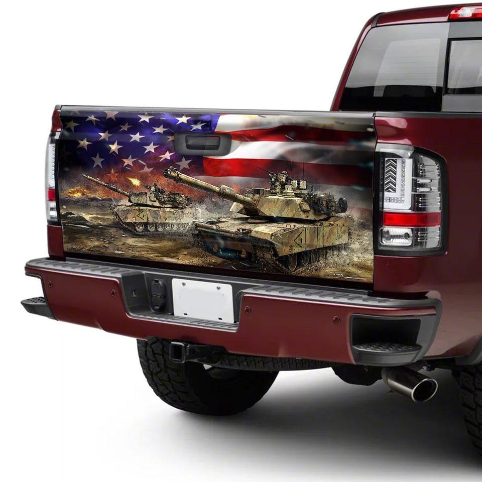 Tank American Graphic Atruck Tailgate Decal Sticker Wrap Tailgate Wrap Decals For Trucks