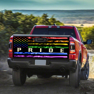 Lgbt Prico truck Tailgate Decal Sticker Wrap Tailgate Wrap Decals For Trucks