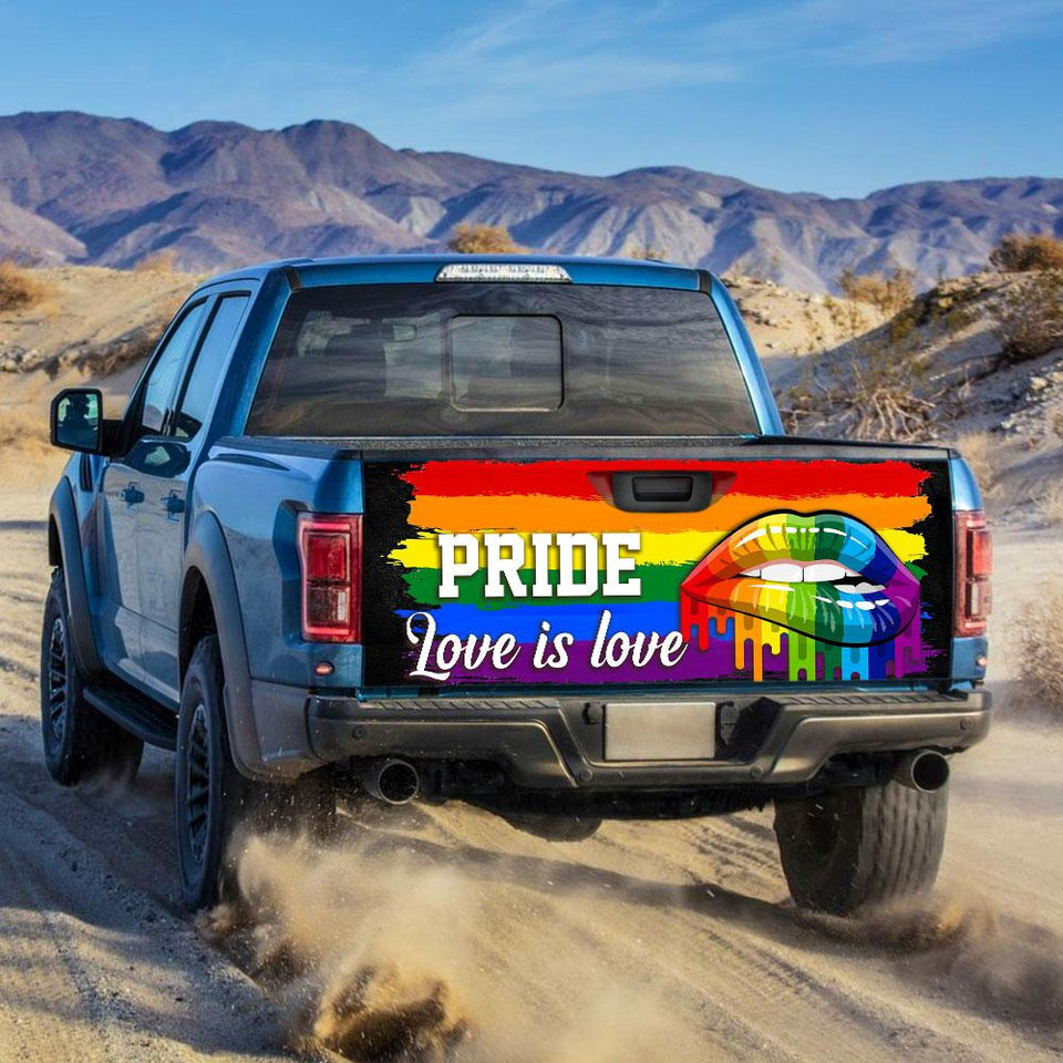 Pride Love Is Lotruck Tailgate Decal Sticker Wrap Tailgate Wrap Decals For Trucks