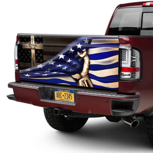 Jesus Christian Cross truck Tailgate Decal Sticker Wrap The Thin Blue Line Tailgate Wrap Decals For Trucks