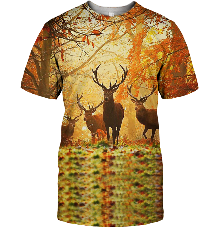 3D AOP Deer Hunting Shirt