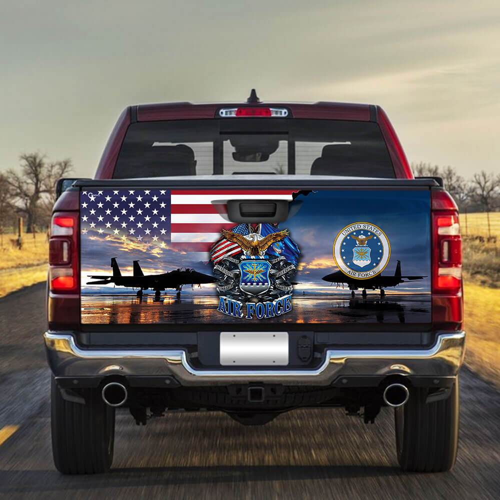 United States Air Force truck Tailgate Decal Sticker Wrap Tailgate Wrap Decals For Trucks
