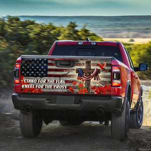 Jesus Christ United We Stand truck Tailgate Decal Sticker Wrap Tailgate Wrap Decals For Trucks