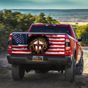 Jesus Christian American truck Tailgate Decal Sticker Wrap Tailgate Wrap Decals For Trucks