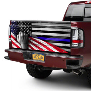 The Thin Blue Line American truck Tailgate Decal Sticker Wrap Tailgate Wrap Decals For Trucks