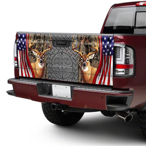 Deer Hunting American truck Tailgate Decal Sticker Wrap Hunting Tailgate Wrap Decals For Trucks
