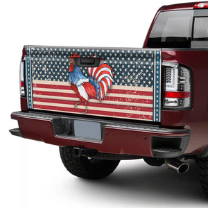 America Rooster truck Tailgate Decal Sticker Wrap Tailgate Wrap Decals For Trucks