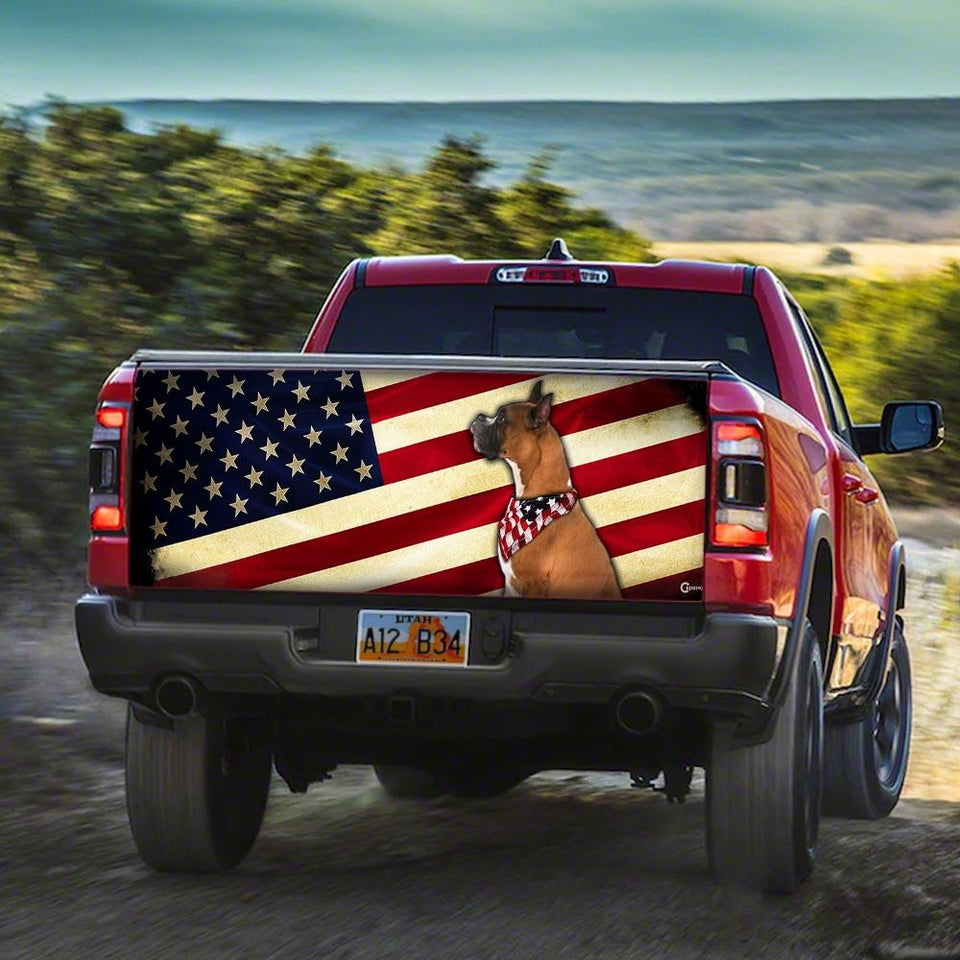 Boxer American truck Tailgate Decal Sticker Wrap Tailgate Wrap Decals For Trucks