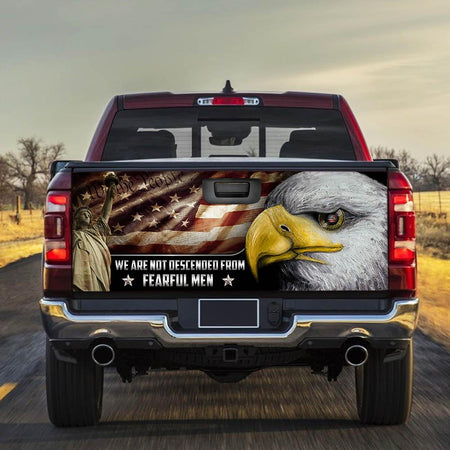 We Are Not Descended From Fearful Mtruck Tailgate Decal Sticker Wrap Tailgate Wrap Decals For Trucks