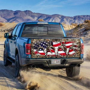 Deer American truck Tailgate Decal Sticker Wrap Tailgate Wrap Decals For Trucks