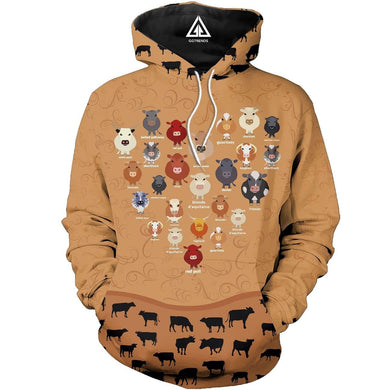 COW HOODIE CC TDT112009