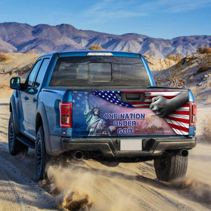 American Truck Tailgate Decal Sticker Wrap One Nation Under God Tailgate Wrap Decals For Trucks