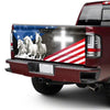 Horses Cross truck Tailgate Decal Sticker Wrap Tailgate Wrap Decals For Trucks