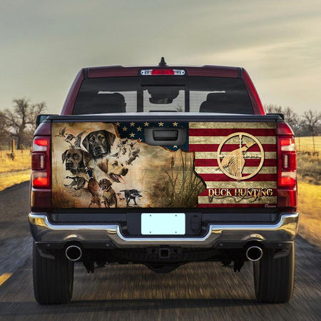 Labrador Retriever Hunting truck Tailgate Decal Sticker Wrap Tailgate Wrap Decals For Trucks