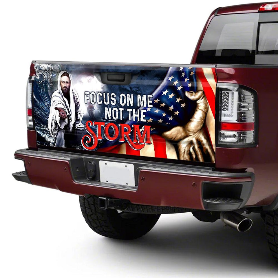 Jesus Focus On Me Not The Stotruck Tailgate Decal Sticker Wrap Jesus Tailgate Wrap Decals For Trucks