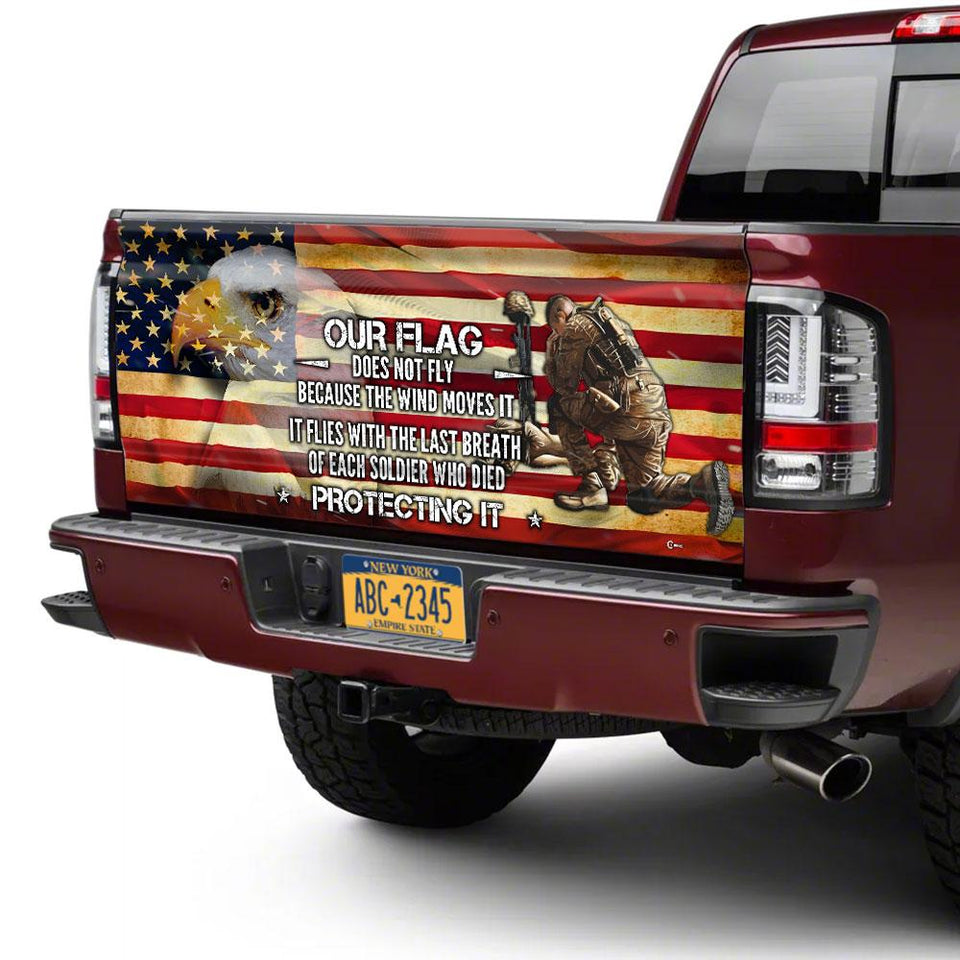 Thank You Proud Soldier truck Tailgate Decal Sticker Wrap Tailgate Wrap Decals For Trucks