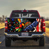 Hippie truck Tailgate Decal Sticker Wrap Let It Be Tailgate Wrap Decals For Trucks