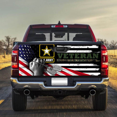 United States Army Veterans truck Tailgate Decal Sticker Wrap Tailgate Wrap Decals For Trucks