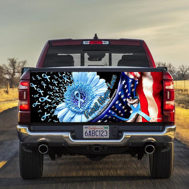 Diabetes Awareness truck Tailgate Decal Sticker Wrap Faith Hope Love Tailgate Wrap Decals For Trucks