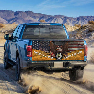 U.s Army Veteran Soldier truck Tailgate Decal Sticker Wrap Tailgate Wrap Decals For Trucks
