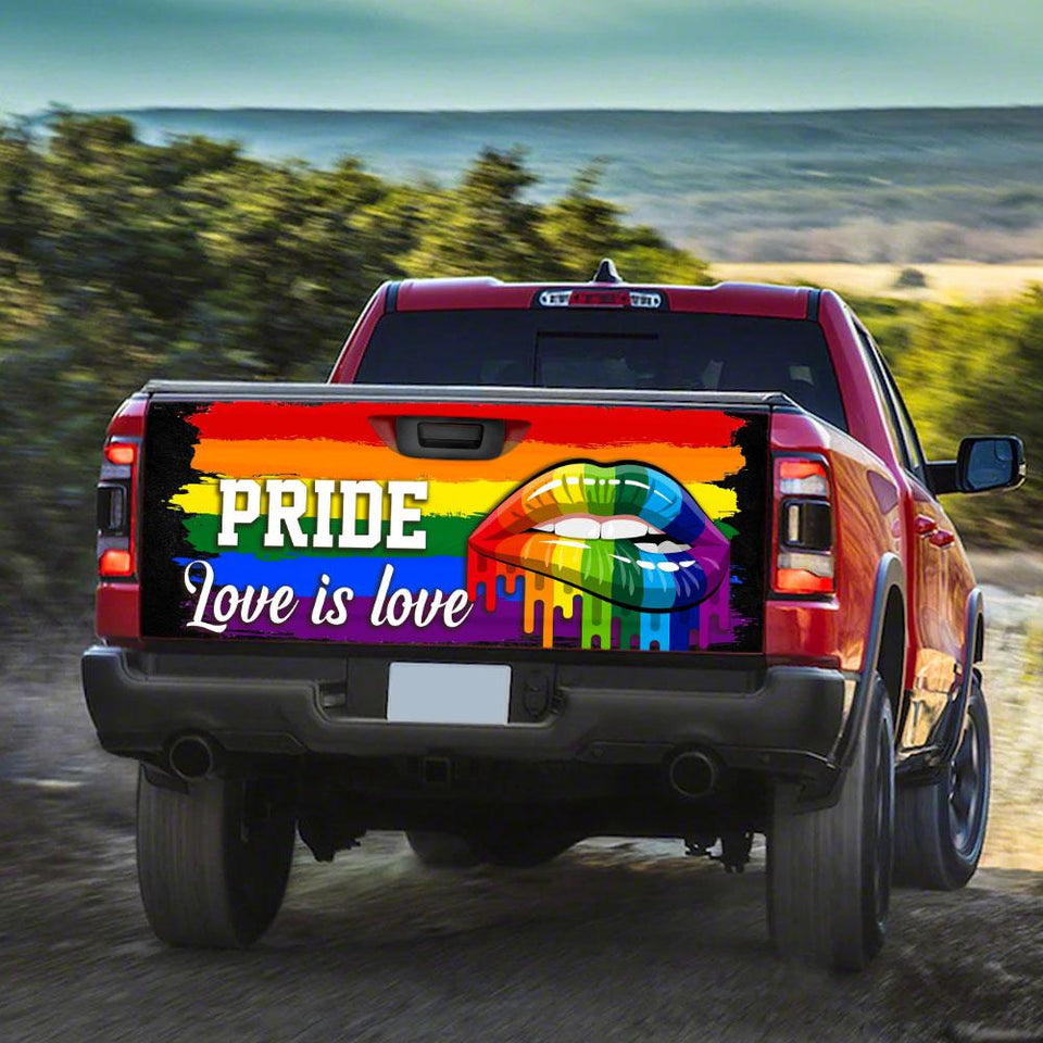 Pride Love Is Lotruck Tailgate Decal Sticker Wrap Tailgate Wrap Decals For Trucks