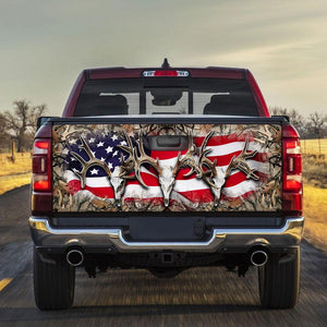 Deer Skull Graphic American truck Tailgate Decal Sticker Wrap Tailgate Wrap Decals For Trucks