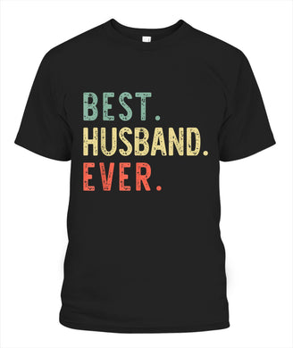 Best Husband Ever Funny Cool Vintage Gift Christmas Tee Shirt