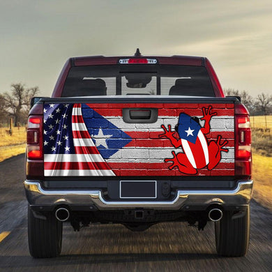 Puerto Rico American truck Tailgate Decal Sticker Wrap Tailgate Wrap Decals For Trucks