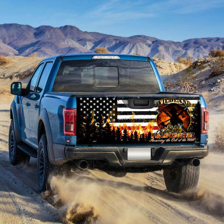 Wildland Firefighter truck Tailgate Decal Sticker Wrap Tailgate Wrap Decals For Trucks