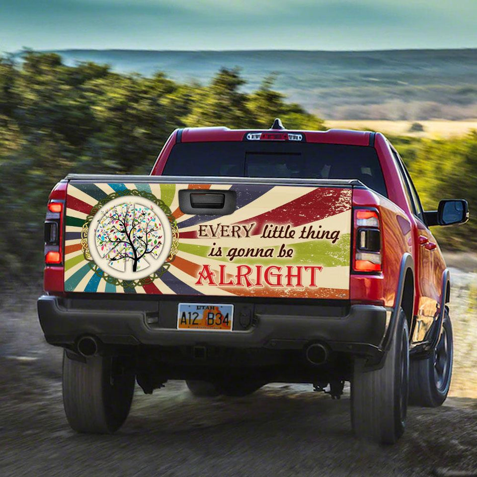 Every Little Thing Is Gonna Be Alright truck Tailgate Decal Sticker Wrap Ailgate Wrap Decals For Trucks
