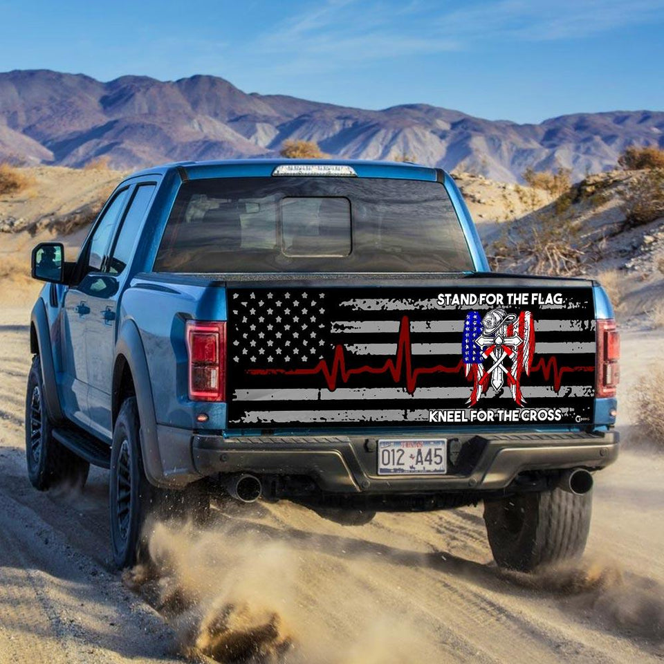 Thin Red Line truck Tailgate Decal Sticker Wrap Tailgate Wrap Decals For Trucks