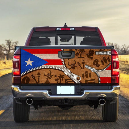 Puerto Rico truck Tailgate Decal Sticker Wrap Tailgate Wrap Decals For Trucks