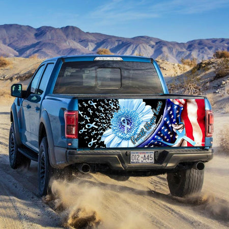 Diabetes Awareness truck Tailgate Decal Sticker Wrap Faith Hope Love Tailgate Wrap Decals For Trucks