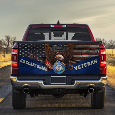 U.s Coast Guard Veterans truck Tailgate Decal Sticker Wrap Tailgate Wrap Decals For Trucks