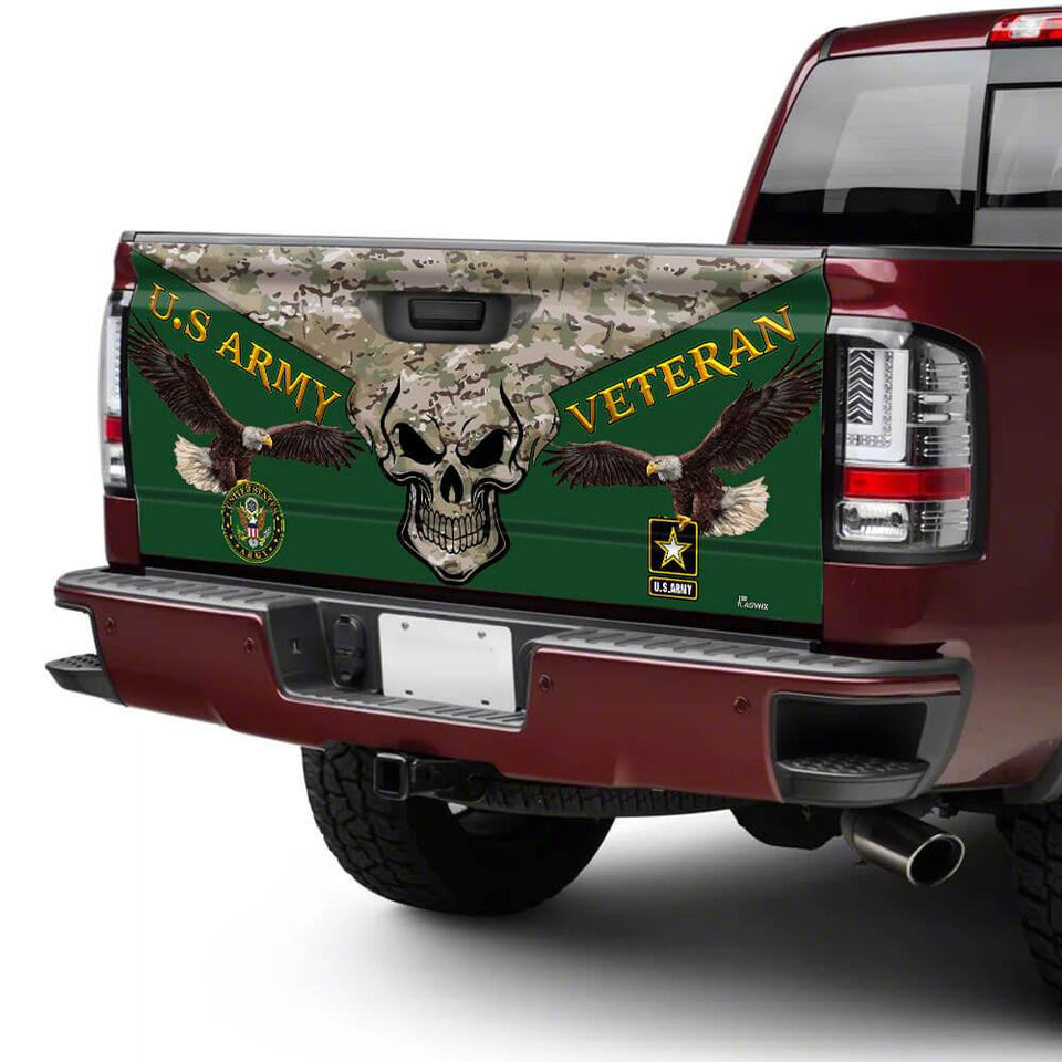 United States Army Veterans truck Tailgate Decal Sticker Wrap Tailgate Wrap Decals For Trucks