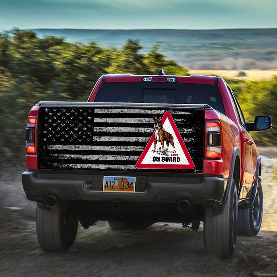 Boxer American Truck Tailgate Decal Sticker Wrap Boxer On Board Tailgate Wrap Decals For Trucks