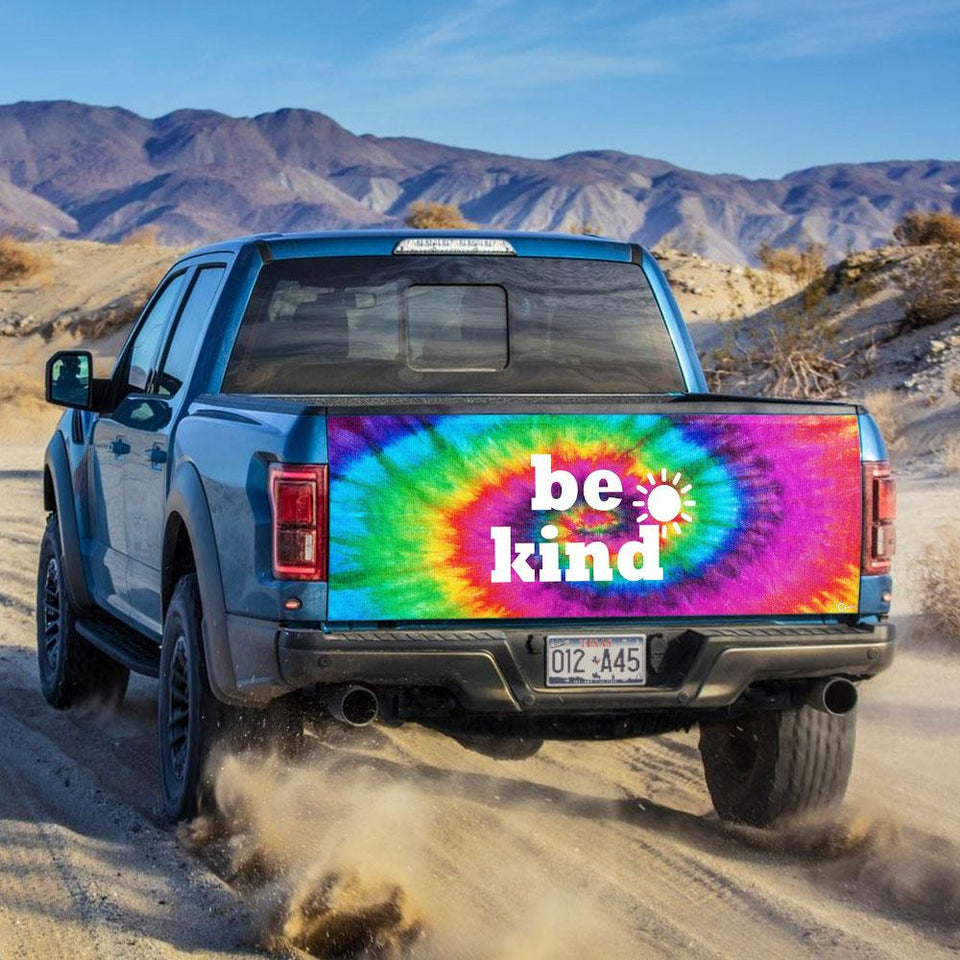 Be Kind Hippie truck Tailgate Decal Sticker Wrap Ailgate Wrap Decals For Trucks