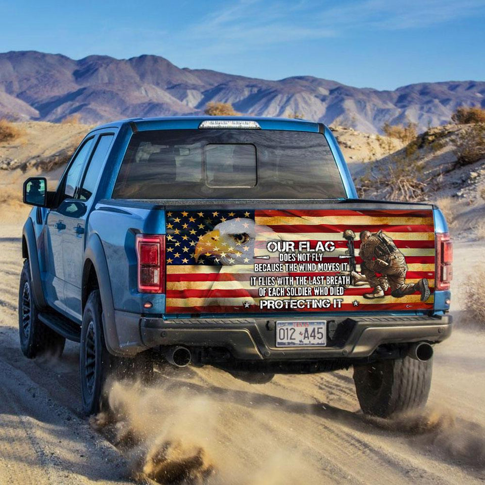 Thank You Proud Soldier truck Tailgate Decal Sticker Wrap Tailgate Wrap Decals For Trucks