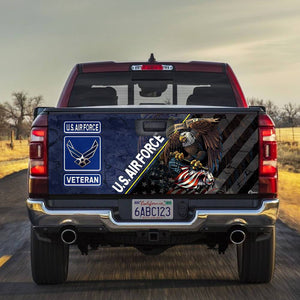 United States Air Force Veterans truck Tailgate Decal Sticker Wrap Tailgate Wrap Decals For Trucks
