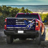 Back The Blue American Eagle truck Tailgate Decal Sticker Wrap Tailgate Wrap Decals For Trucks