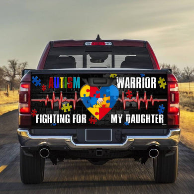 A Heart Of Autism Warrico truck Tailgate Decal Sticker Wrap Tailgate Wrap Decals For Trucks