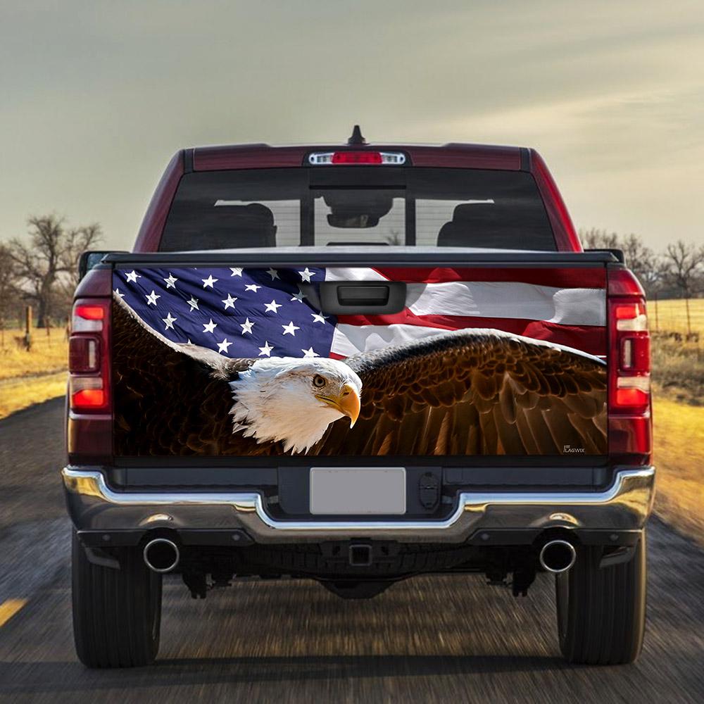 American Eagle truck Tailgate Decal Sticker Wrap Tailgate Wrap Decals For Trucks