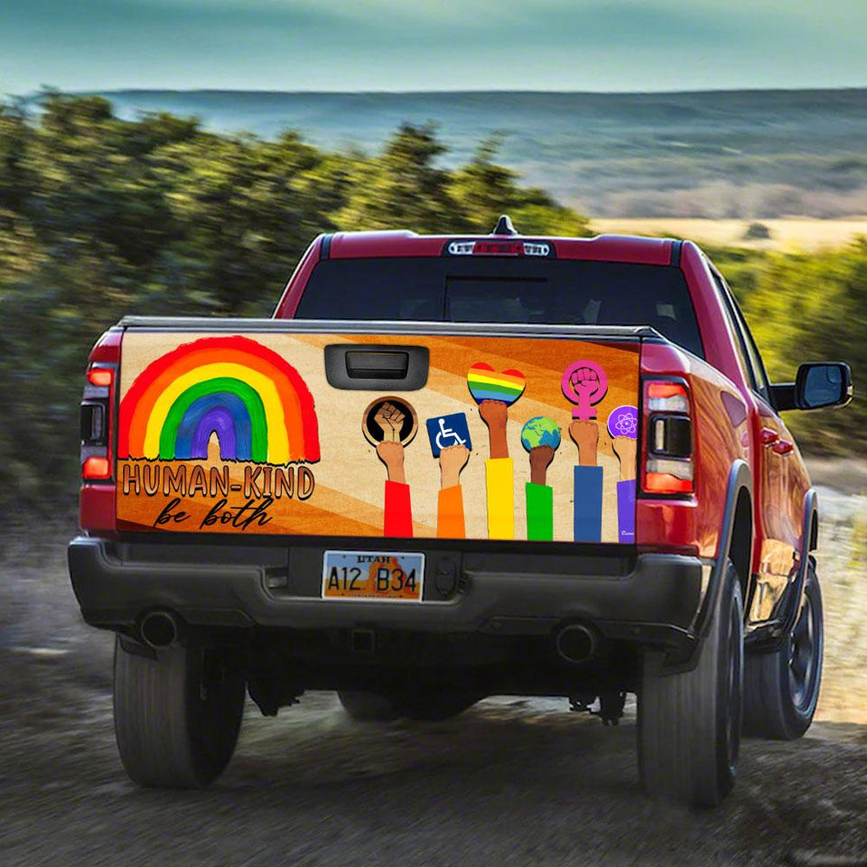 Human Kind Be Botruck Tailgate Decal Sticker Wrap Tailgate Wrap Decals For Trucks