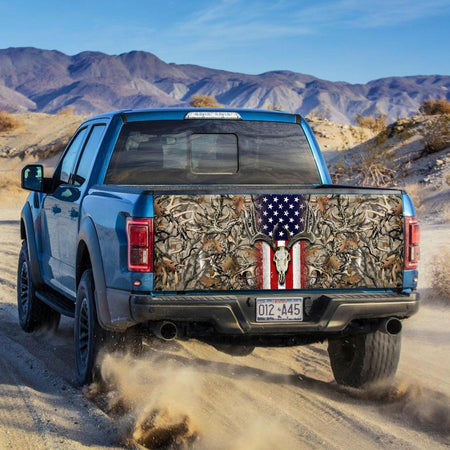 Deer American truck Tailgate Decal Sticker Wrap Tailgate Wrap Decals For Trucks