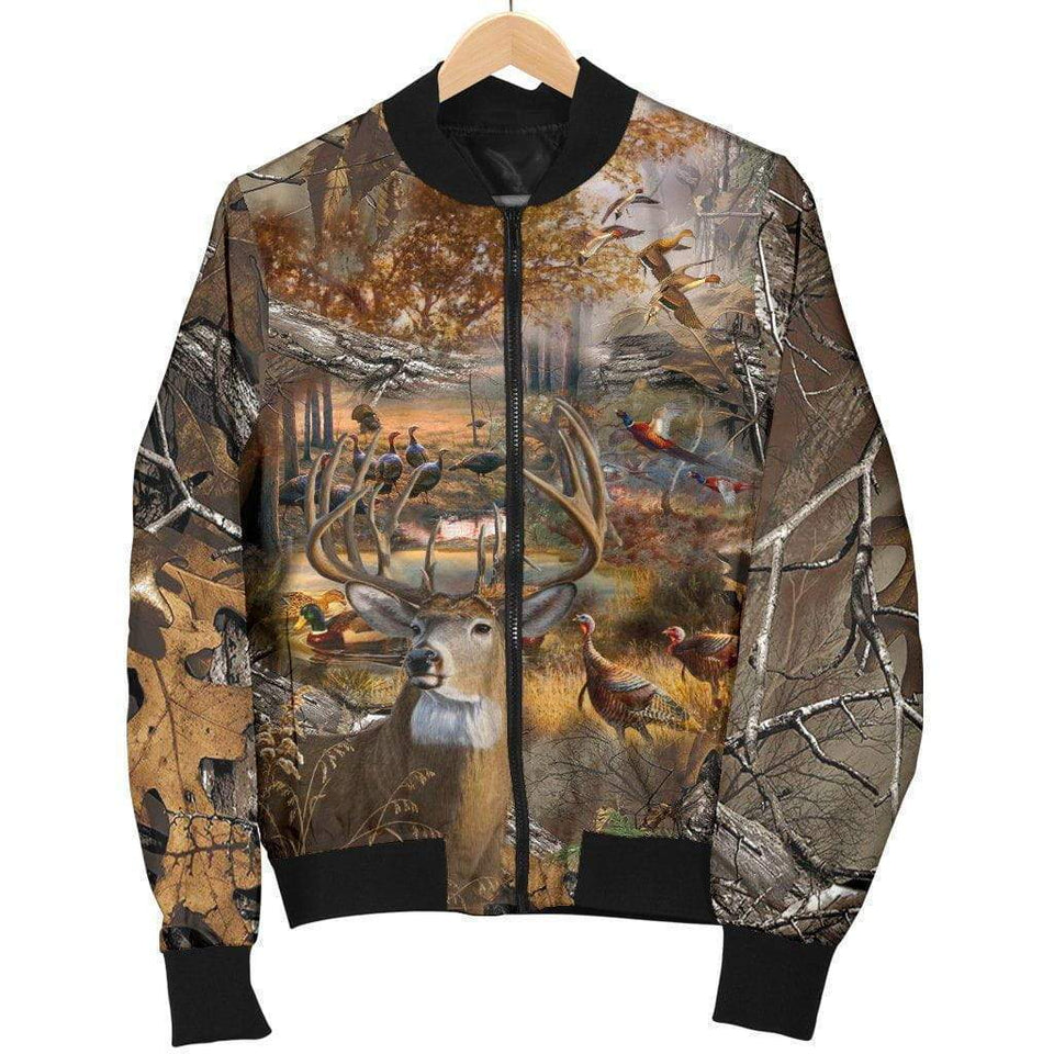 Men's Bomber Jacket - Hunting Camo