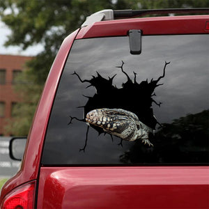 [ha0166-snf-tpa]-tegu-crack-car-sticker-animals-lover